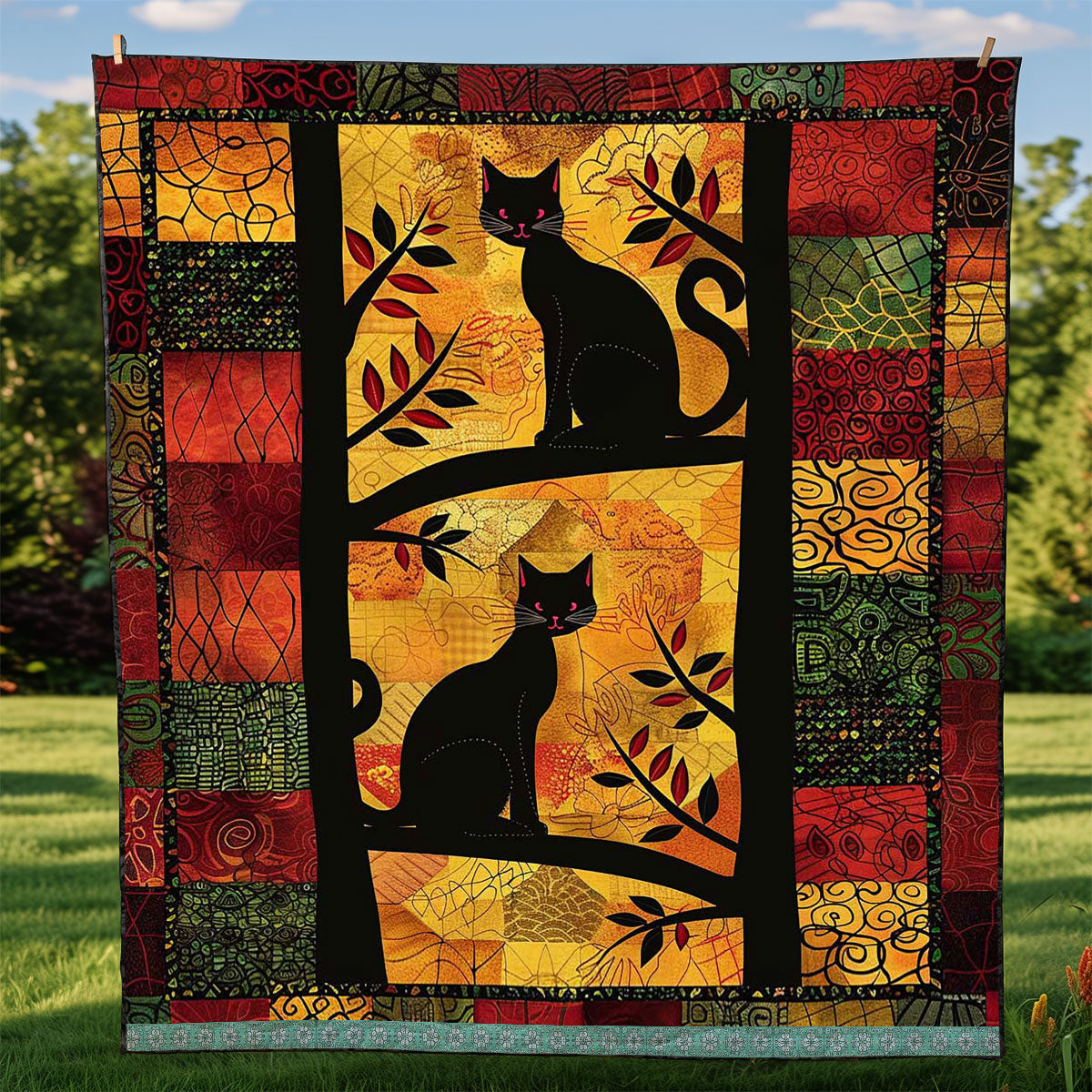 Patchwork Cats WJ1609021CL Quilt