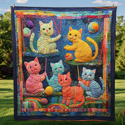 Playful Cats WJ2608021CL Quilt