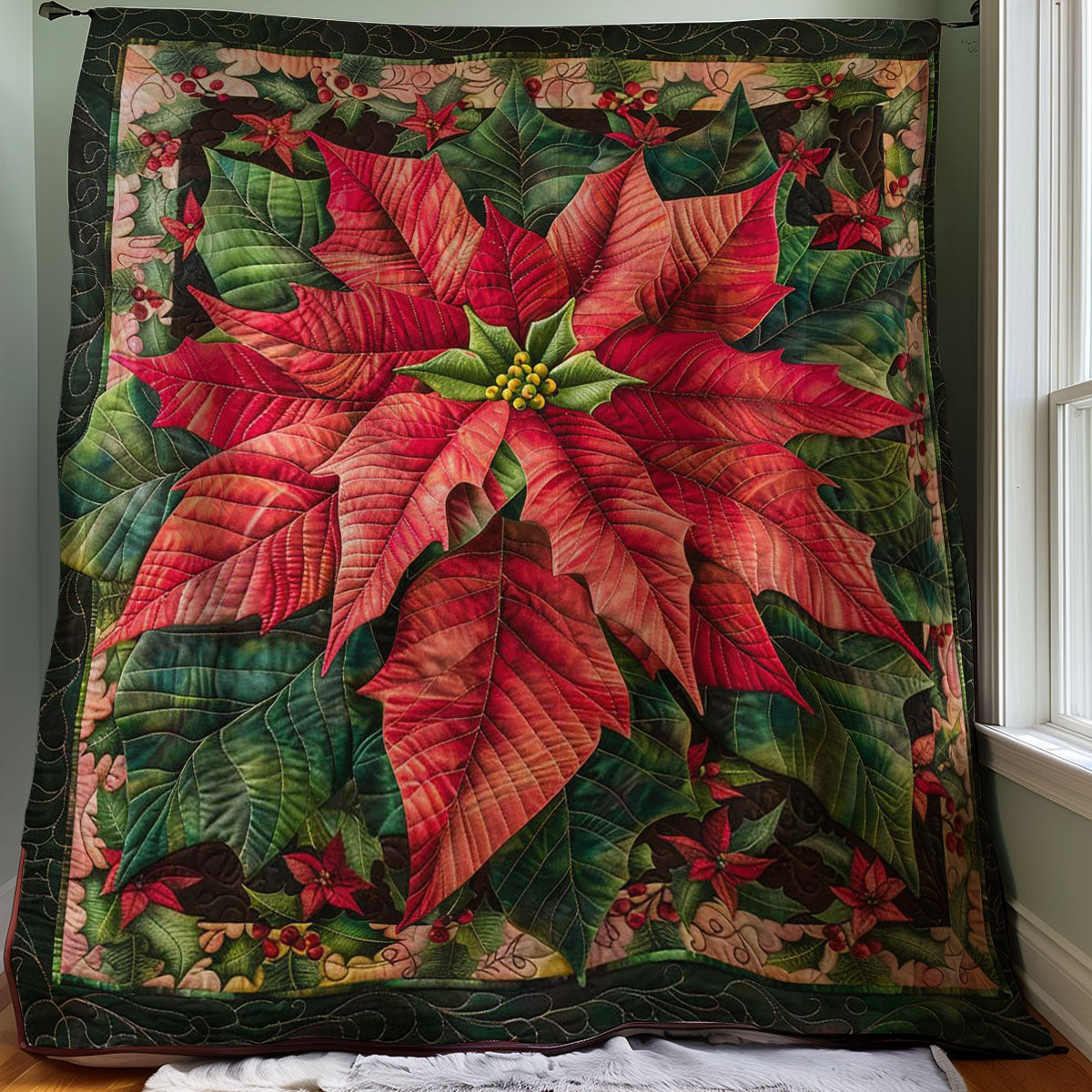 Poinsettia WJ0507022CL Quilt