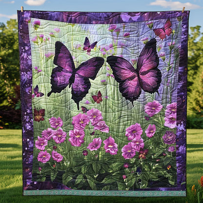 Purple Butterflies WJ1709019CL Quilt