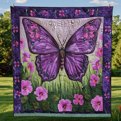 Purple Butterfly WJ1409021CL Quilt