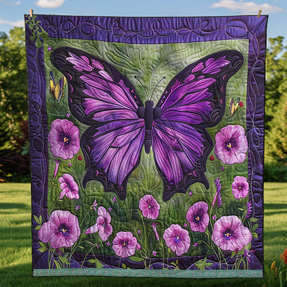 Purple Butterfly WJ1709022CL Quilt