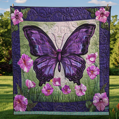 Purple Butterfly WJ1709025CL Quilt