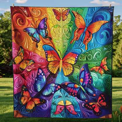 Rainbow Butterflies WJ2308021CL Quilt