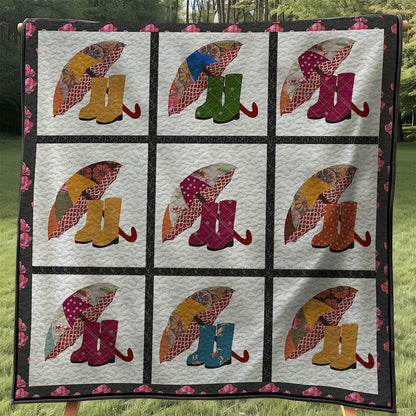 Raining Boot And Umbrella WJ0208024WL Quilt