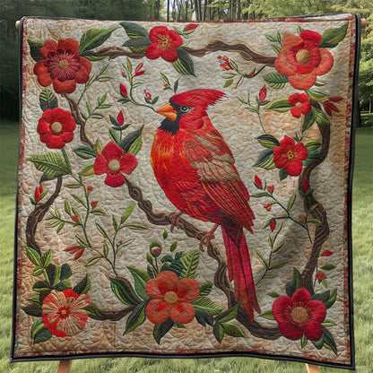 Red Cardinal WJ0108025CL Quilt