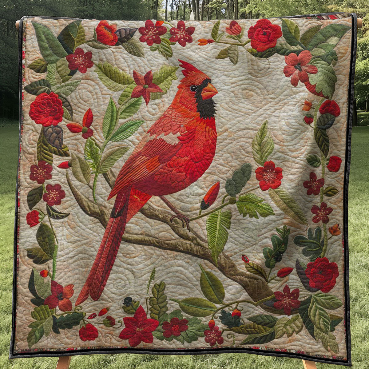 Red Cardinal WJ0108026CL Quilt