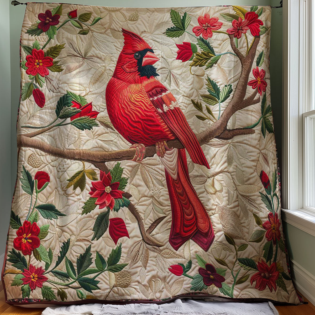 Red Cardinal WJ2607027CL Quilt