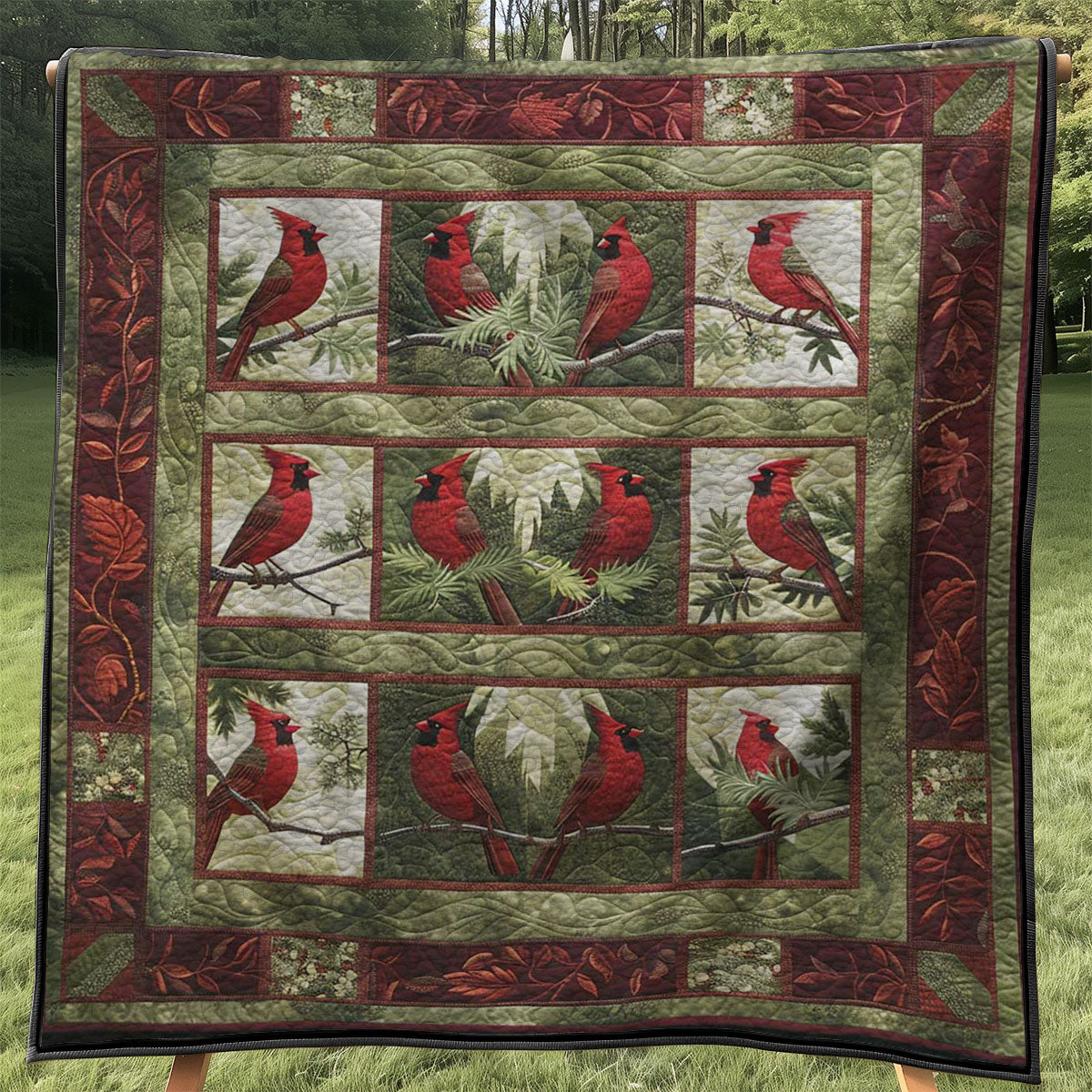 Red Cardinal WJ3107030CL Quilt