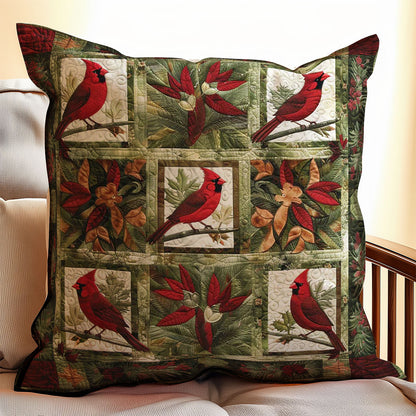 Red Cardinal WJ3107047CL Quilt Pillow Case