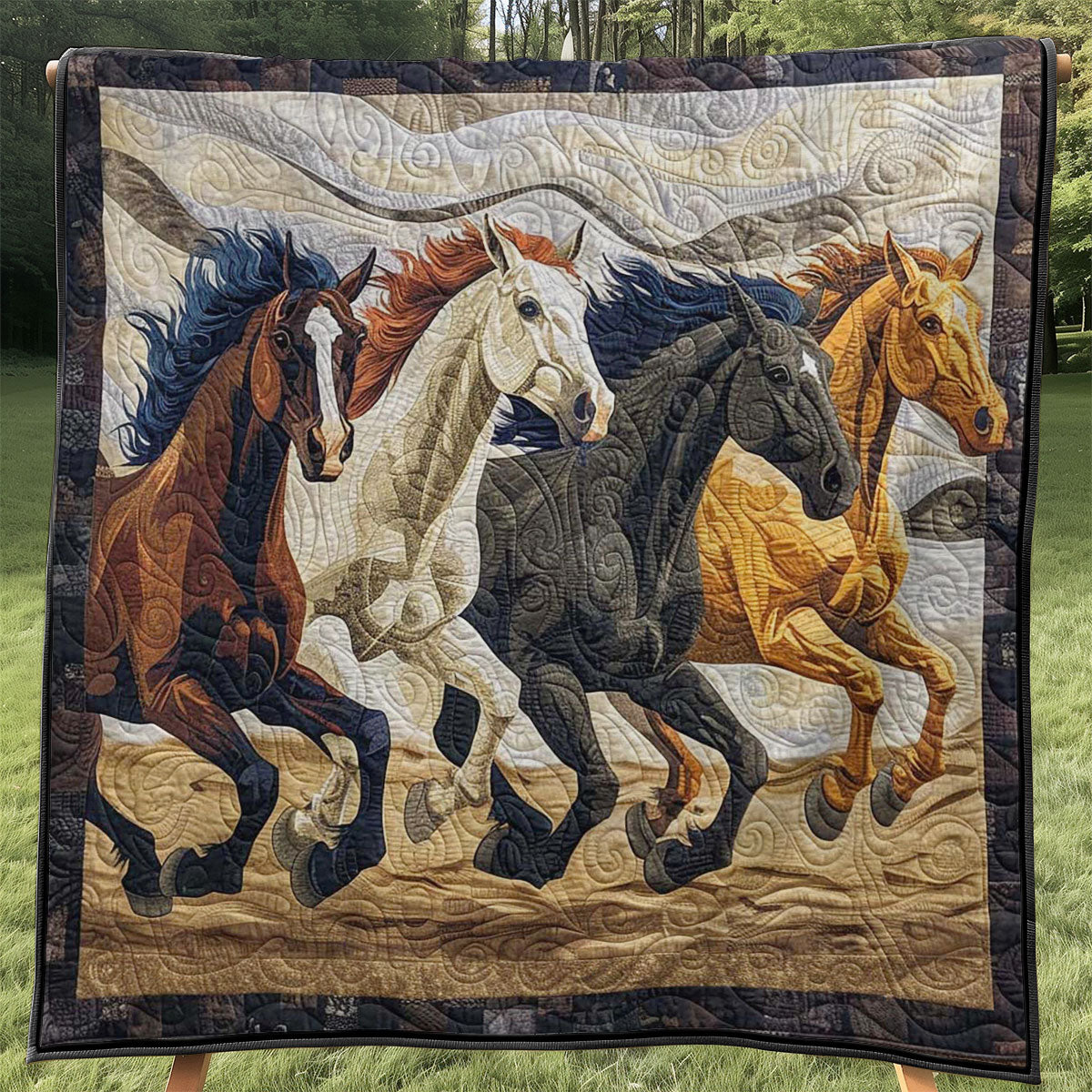 Running Horse WJ0908024CL Quilt