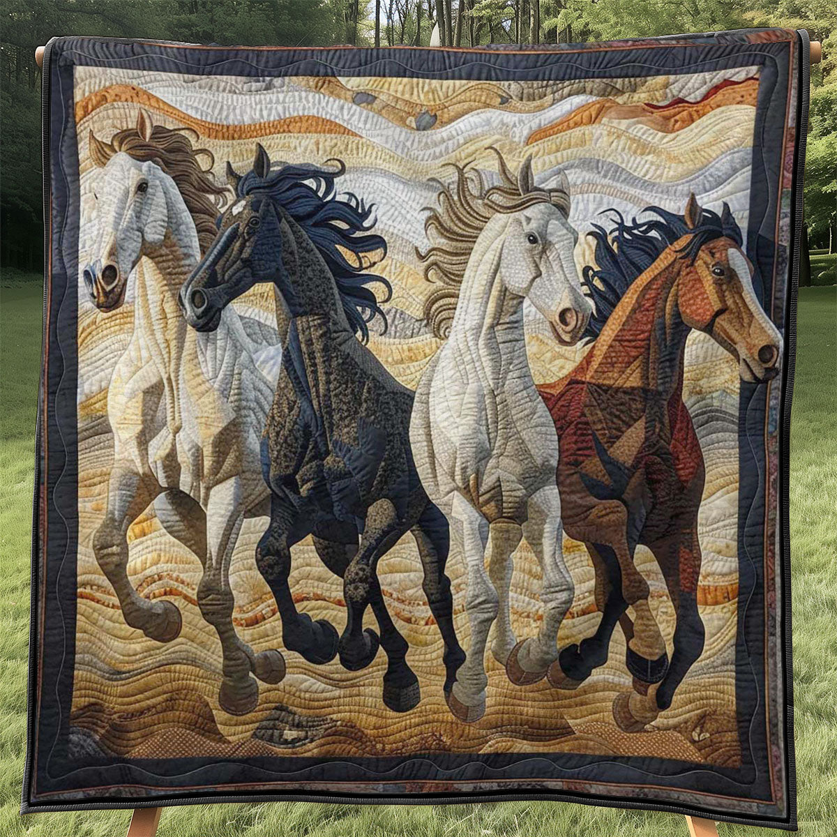 Running Horse WJ0908025CL Quilt