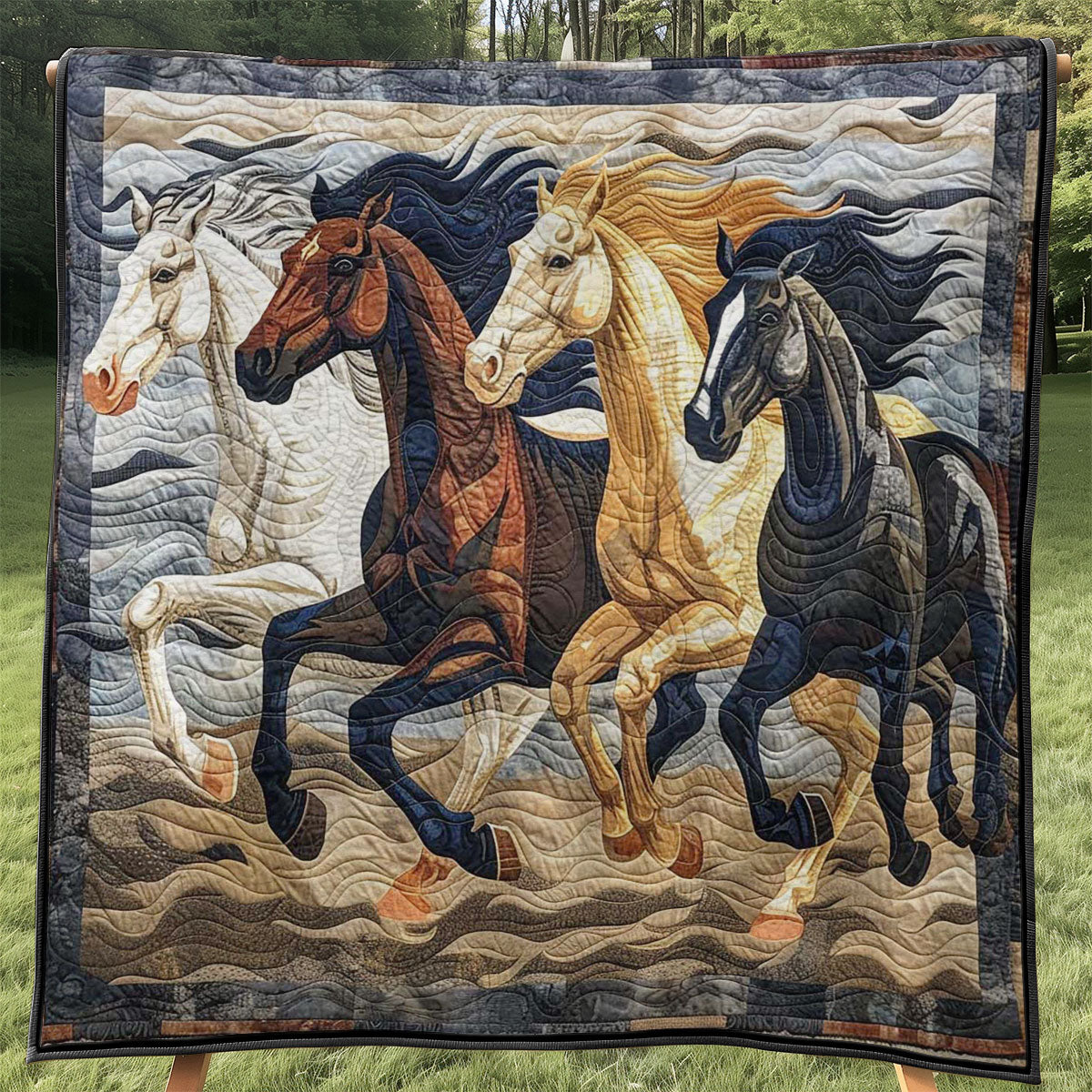 Running Horse WJ0908026CL Quilt