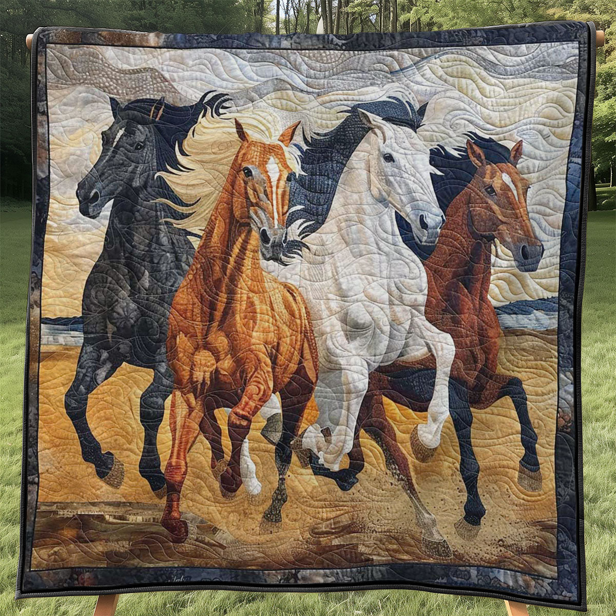 Running Horse WJ1008032CL Quilt