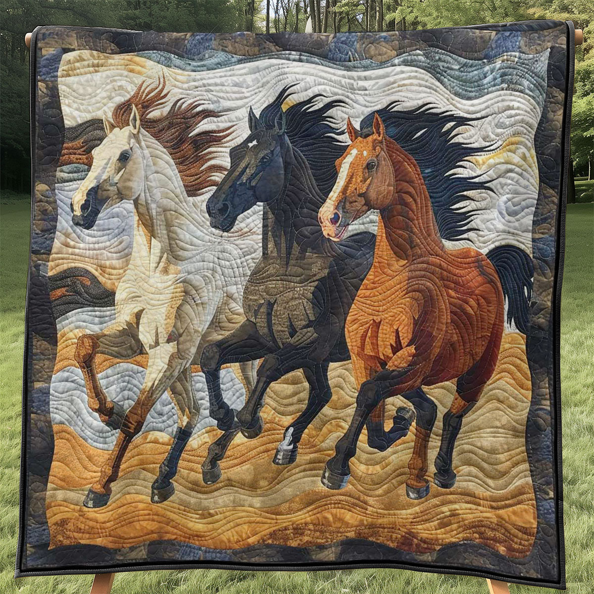 Running Horse WJ1008033CL Quilt