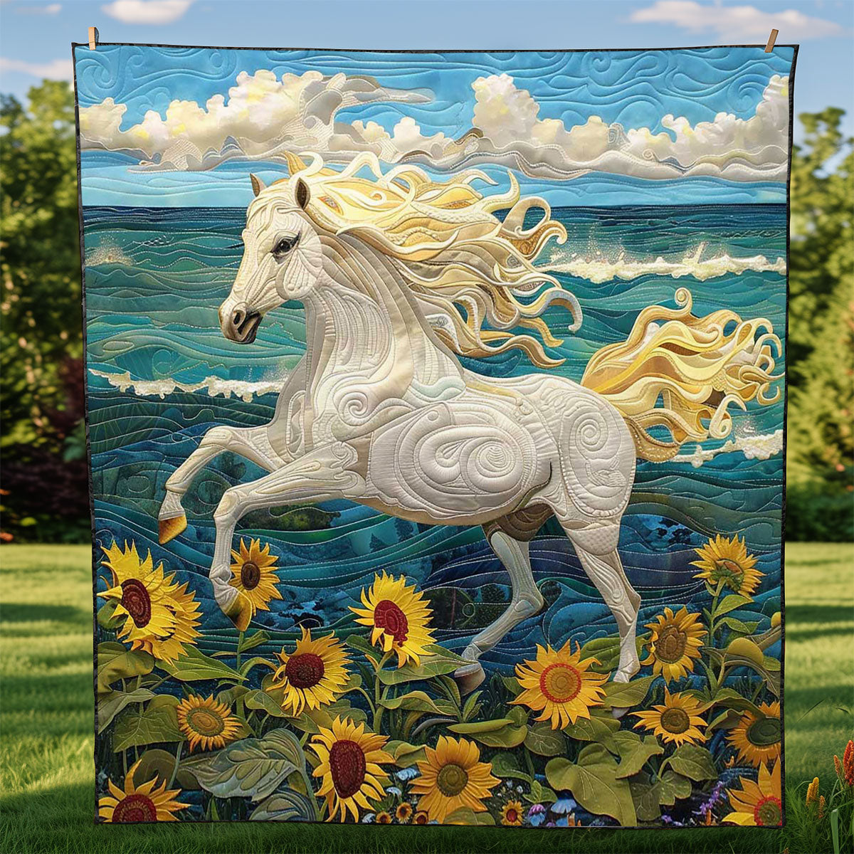 Running Horse WJ1009021CL Quilt