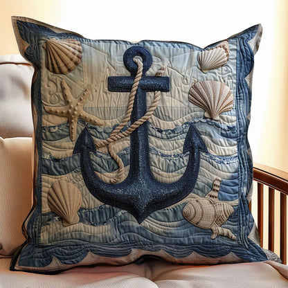 Sail Away Anchor WJ1907049CL Quilt Pillow Case