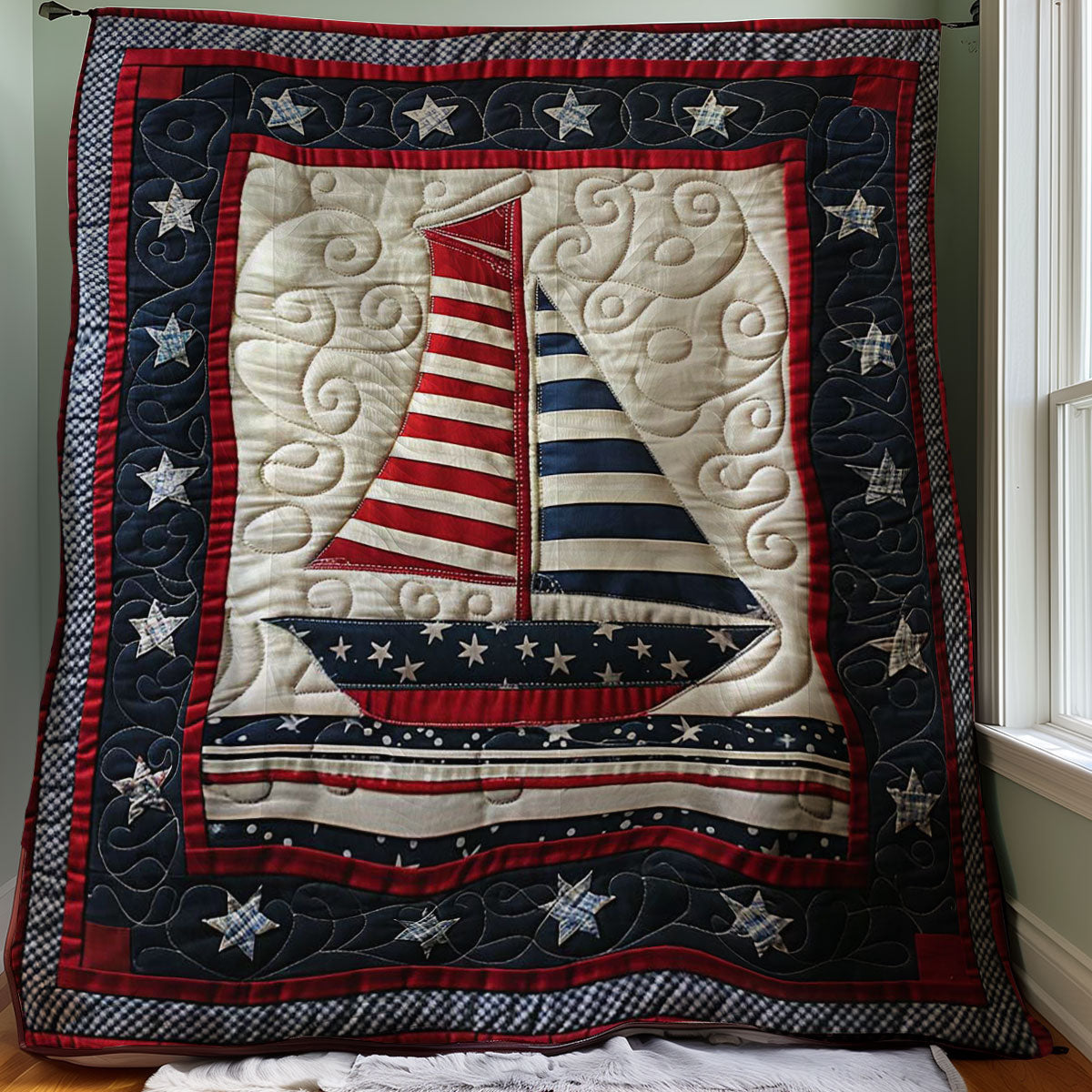 Sailboat WJ2407030CL Quilt