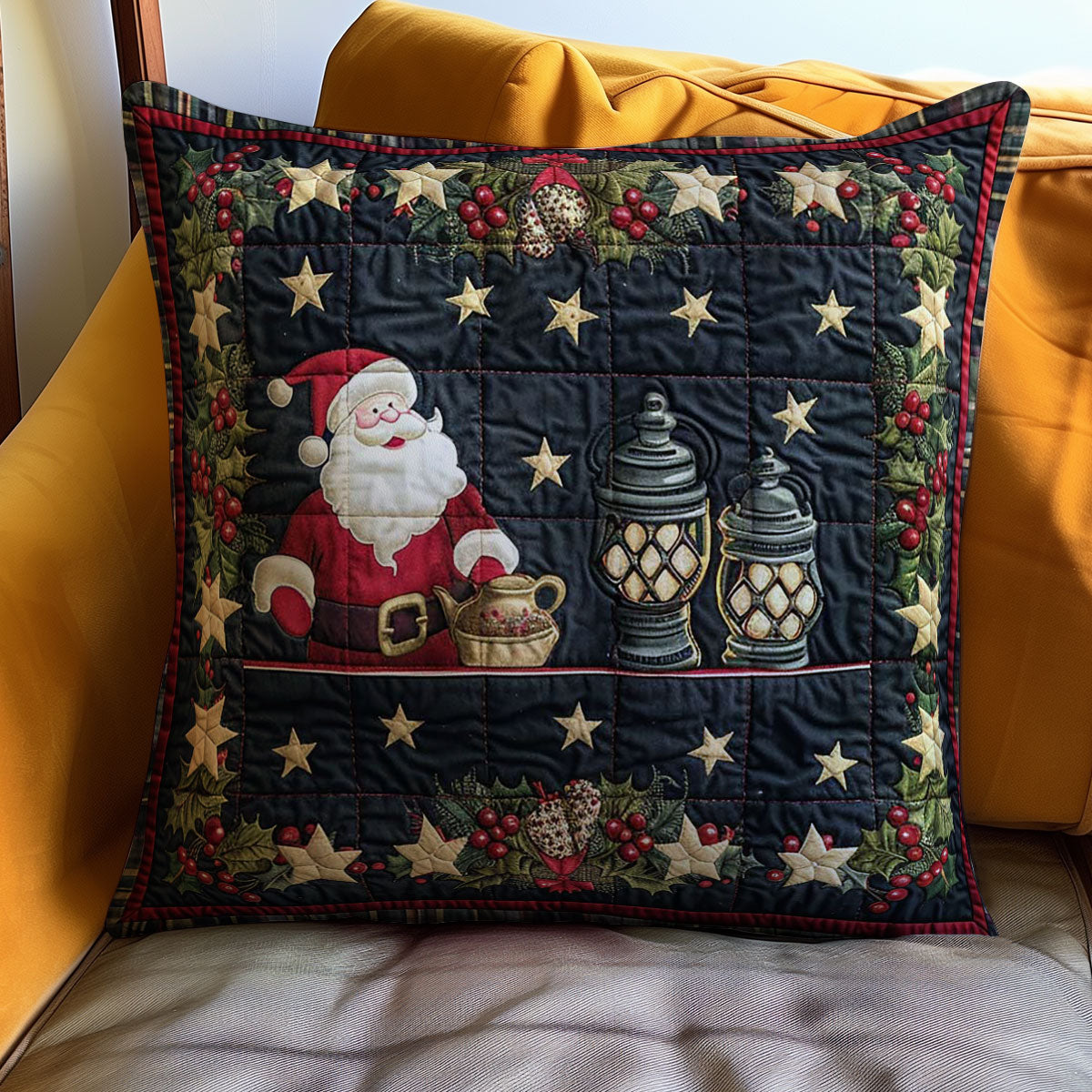 Santa Claus WJ1009034CL Quilt Pillow Case