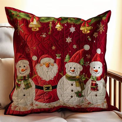 Santa Clause And Snowman WJ2308037CL Quilt Pillow Case