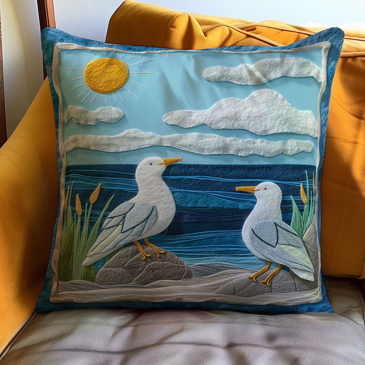 Seagull WJ0909036CL Quilt Pillow Case