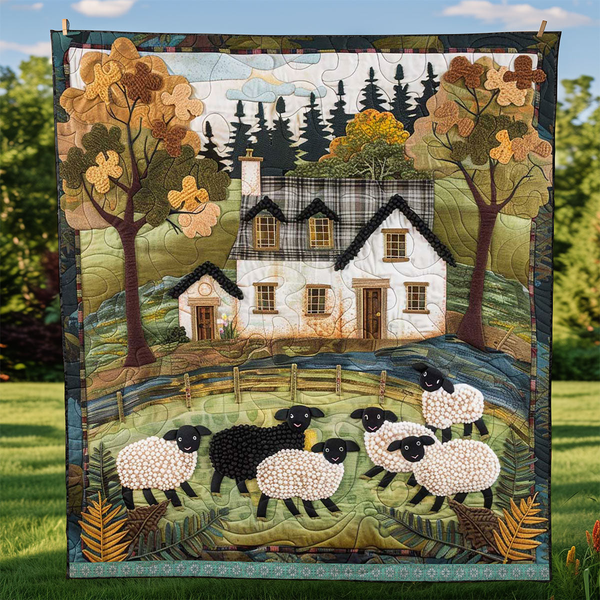 Sheep Farm WJ1409024CL Quilt