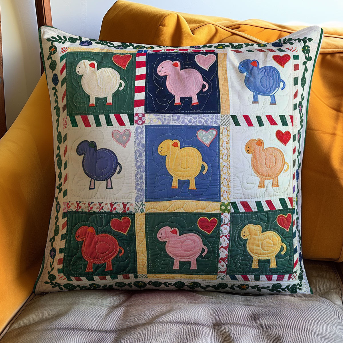 Sheep WJ0207025CL Quilt Pillow Case