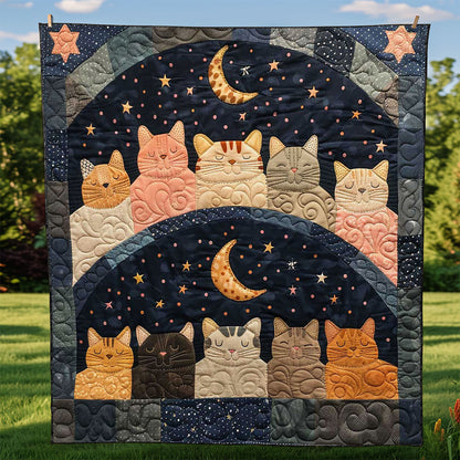 Sleeping Cat Over The Moon WJ0509024CL Quilt