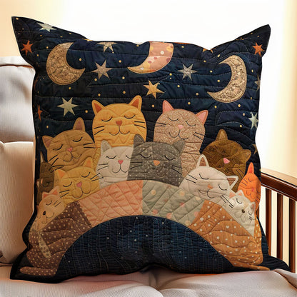 Sleeping Cat Over The Moon WJ1608040CL Quilt Pillow Case