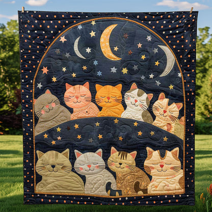 Sleeping Cat Over The Moon WJ2408020CL Quilt