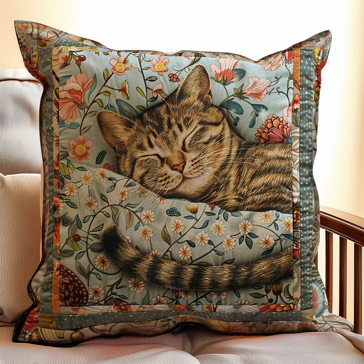 Sleeping Cat WJ2207050CL Quilt Pillow Case