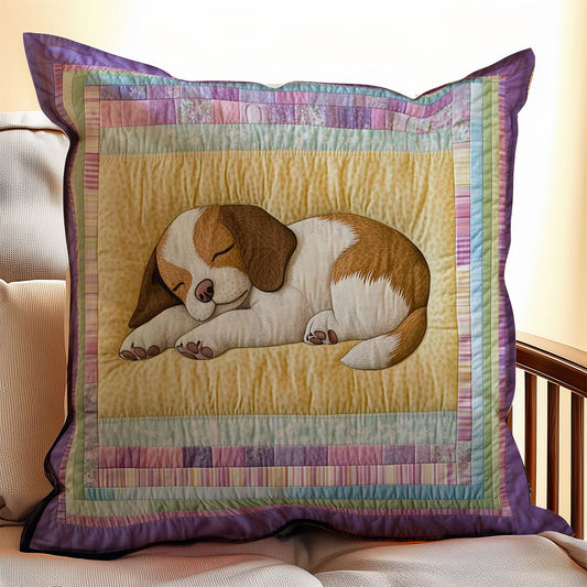 Sleeping Puppy WJ0308048CL Quilt Pillow Case