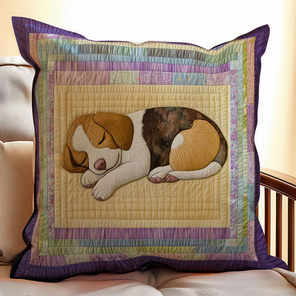 Sleeping Puppy WJ0608048CL Quilt Pillow Case