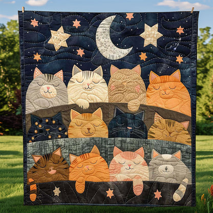 Sleeping Cat Over The Moon WJ2708025CL Quilt