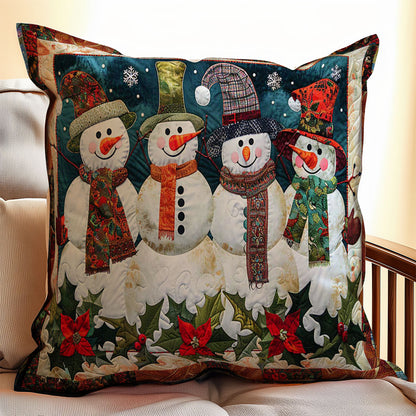 Snowman WJ2208034CL Quilt Pillow Case