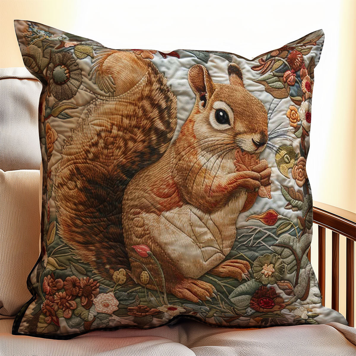 Squirrel WJ0308049CL Quilt Pillow Case