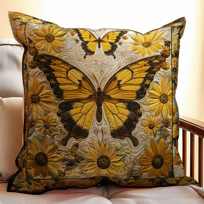 Sunflowers And Butterflies WJ2507043CL Quilt Pillow Case