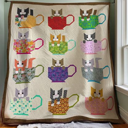 Teacup Cats WJ2907040WL Quilt