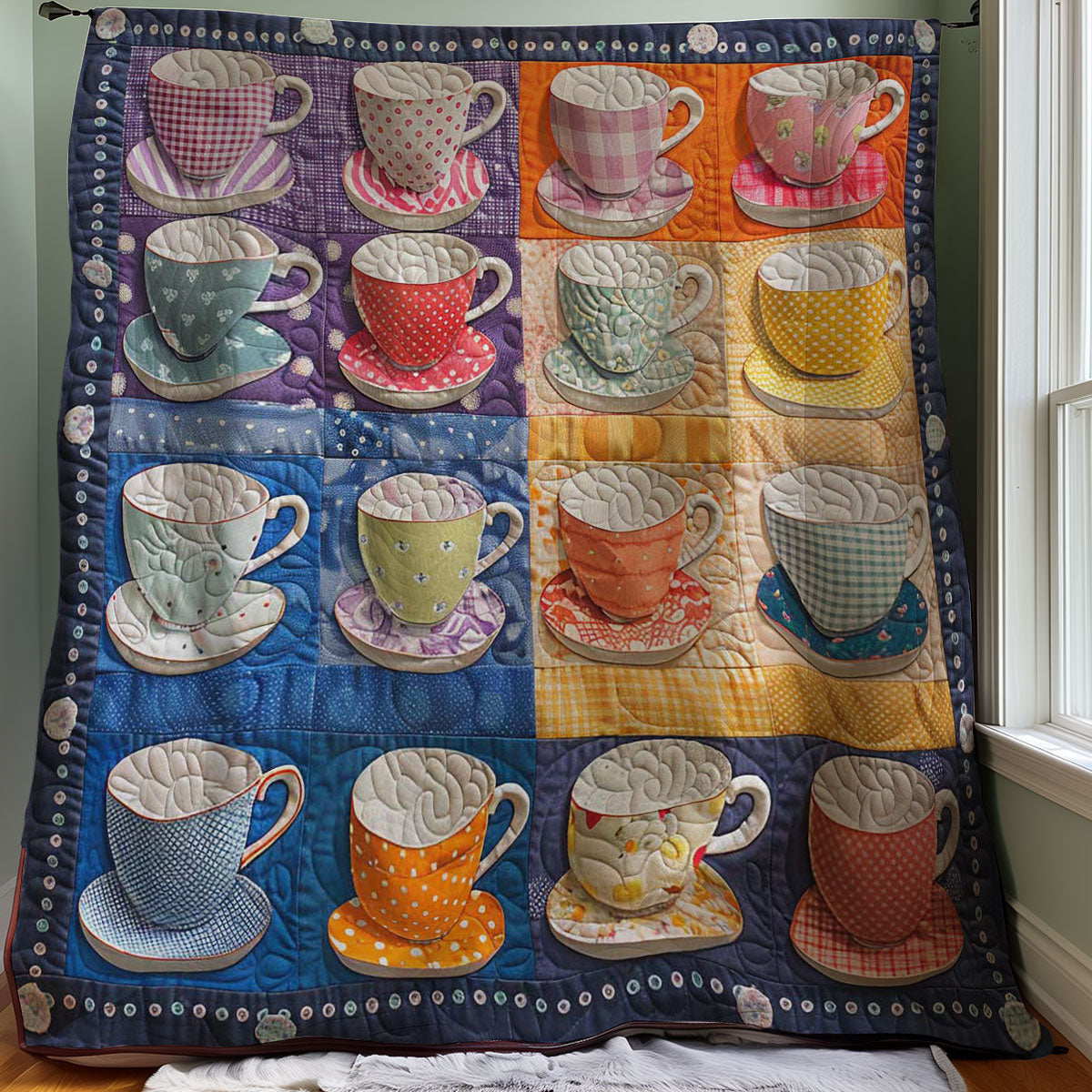 Teacup WJ1007017CL Quilt