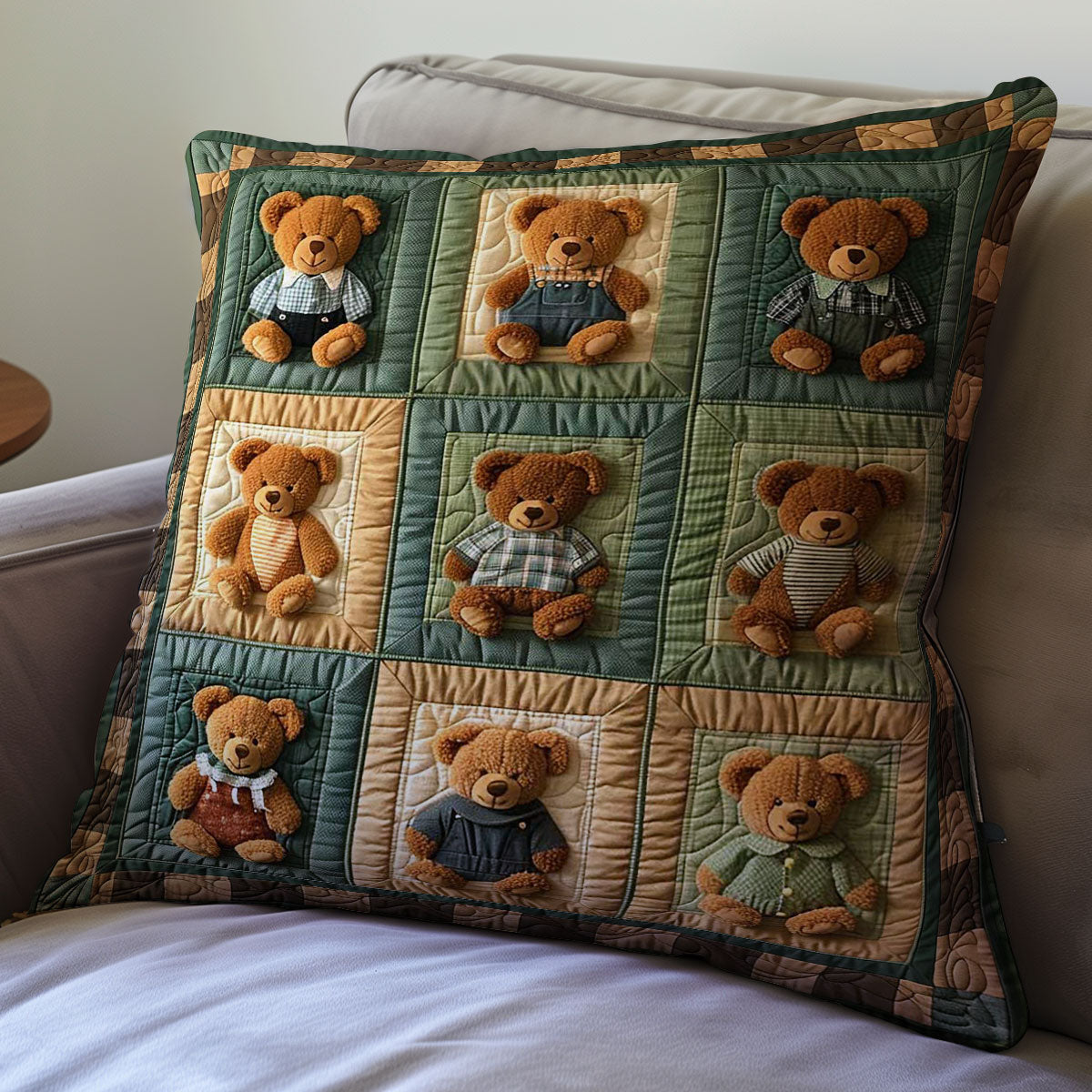 Teddy Bear WJ2706024CL Quilt Pillow Case