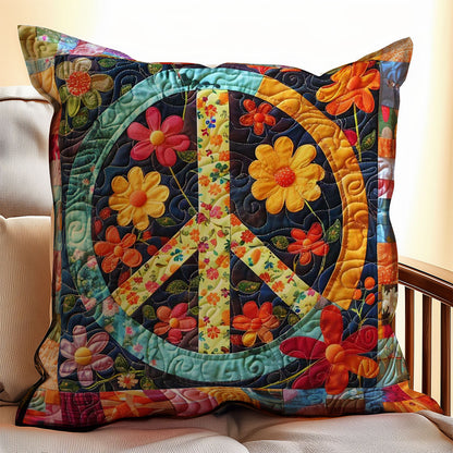 Trippy Hippie Sign WJ0108047CL Quilt Pillow Case