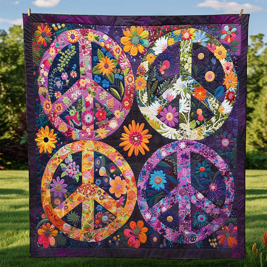 Trippy Hippie Sign WJ2408022CL Quilt