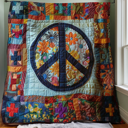 Trippy Hippie Sign WJ2707027CL Quilt