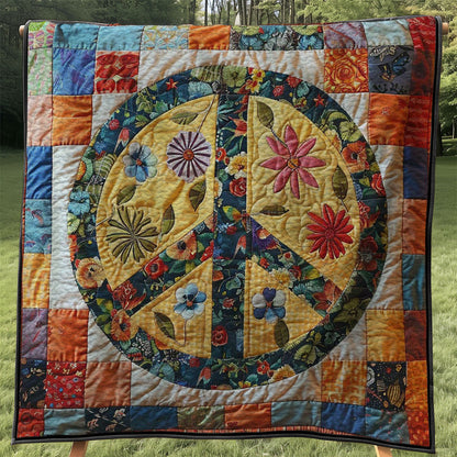 Trippy Hippie Sign WJ3007040CL Quilt