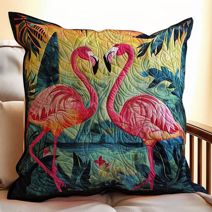 Tropical Flamingo WJ2408038CL Quilt Pillow Case
