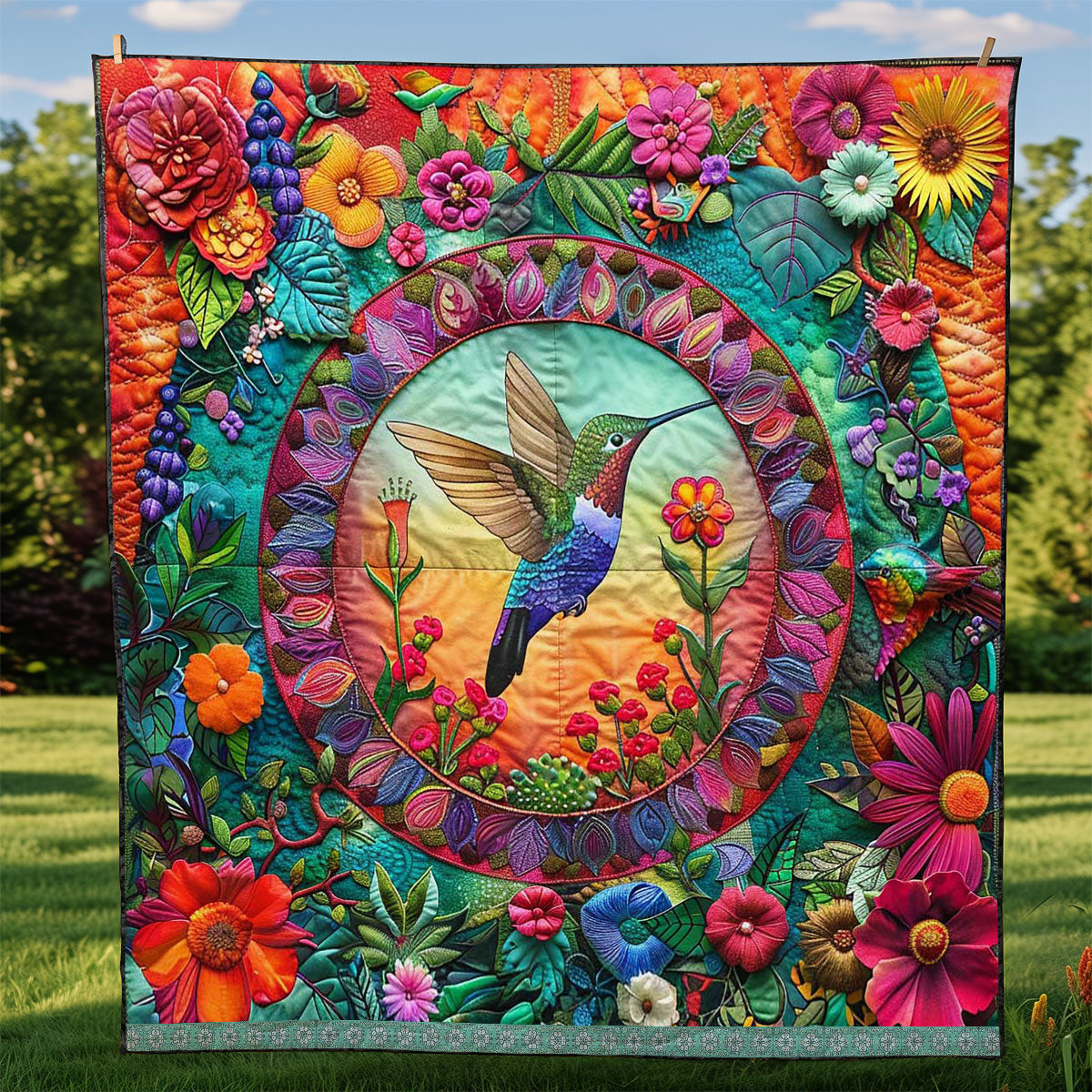 Tropical Hummingbird WJ1709027CL Quilt