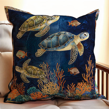 Turtle WJ2407045CL Quilt Pillow Case