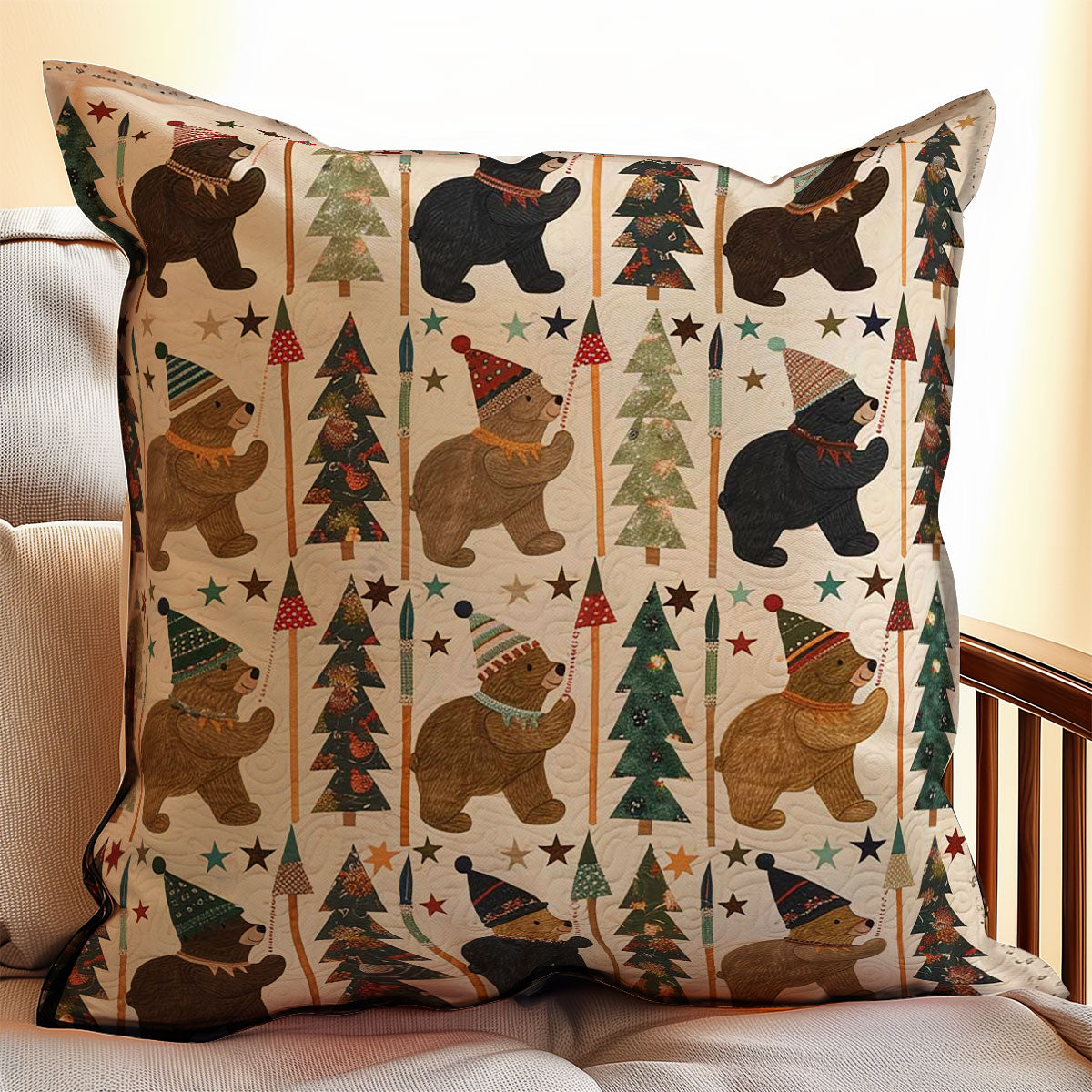 Winter Bear WJ0108049CL Quilt Pillow Case