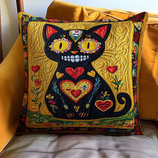 Calavera Cat WJ1010035CL Quilt Pillow Case