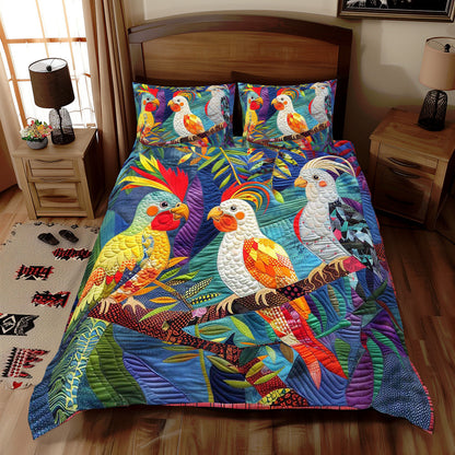 Colorful Cockatiels WJ1609030CL Duvet Cover Set